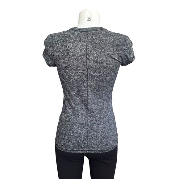 Rag & Bone‎ Grey Marled Short Sleeve Lightweight Shirt Rayon Knit Stretch sz XXS - Picture 3 of 7